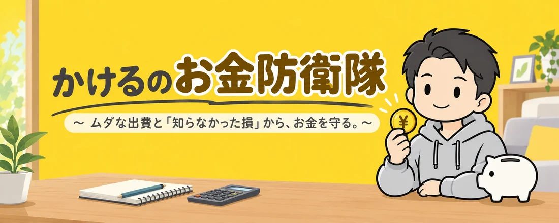 かけるのお金防衛隊｜ムダな出費と「知らなかった損」から、お金を守る。